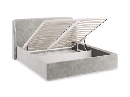 Кровать Сонум Nicole Рогожка Деним (с подъемным механизмом) 90х200