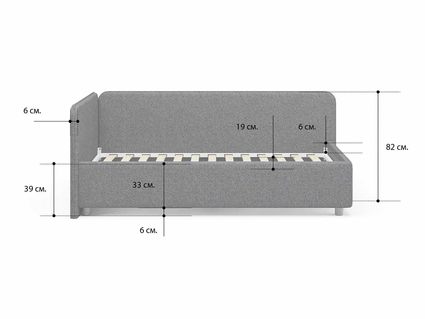 Кровать Сонум Capri Экокожа Коричневый перламутр (с подъемным механизмом) 120х190