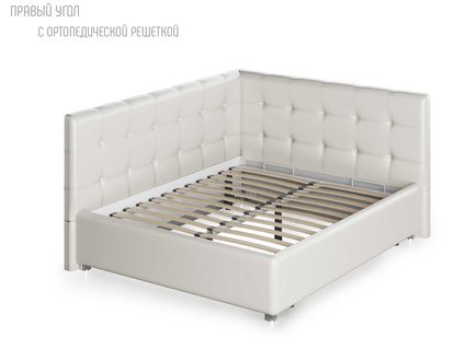 Кровать Nuvola Sabina угловая Velutto 14 120х190