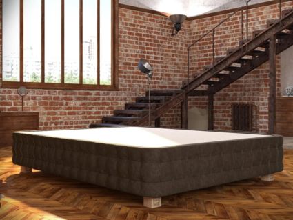 Кровать Mr.Mattress Twin Box велюр Grey 245