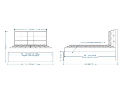 Кровать Lonax Адель велюр Dolly-2 (с подъемным механизмом) 140х200