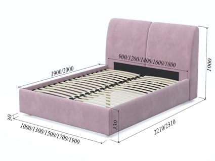 Кровать Арско Бекка Микрошеннил Frida 18