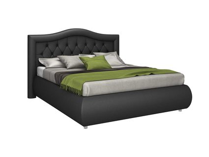 Кровать Sleeptek Premier 6 Экокожа Black (с подъемным механизмом) 200х200