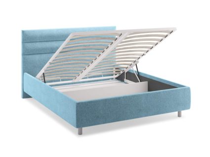 Кровать Сонум Linda Микровелюр Бежевый (с подъемным механизмом) 200х200