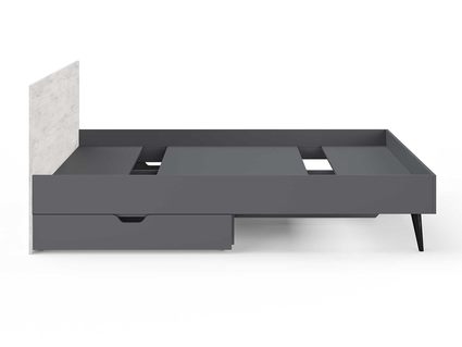 Кровать Сонум Ines Ясмунд + серый 140х200