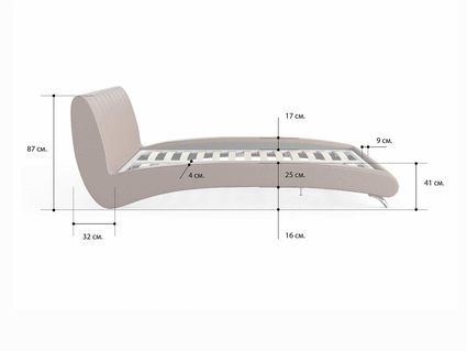 Кровать Сонум Verona Энигма Ментол 160х190