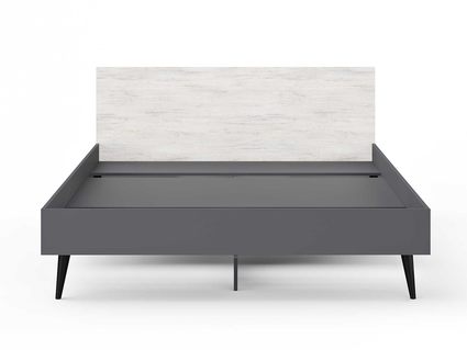 Кровать Сонум Ines Ясмунд + серый 140х200