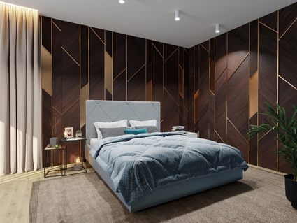 Кровать Димакс Альменно Сапфир с подъемным механизмом 90х190