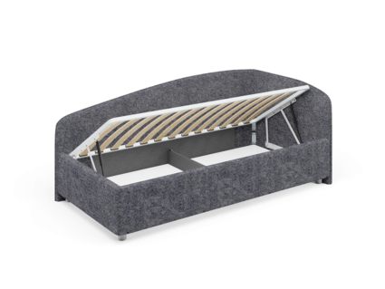 Кровать Сонум Paola Замша Горчица (с подъемным механизмом) 90х190