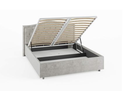 Кровать Сонум Ancona Кашемир Серый (с подъемным механизмом) 80х190
