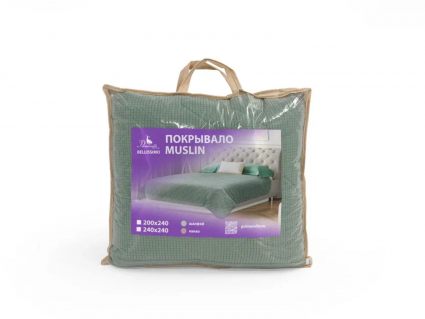 Покрывало Primavelle Muslin двустороннее шалфей 200х240