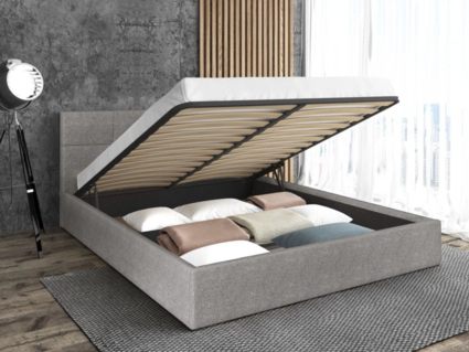 Кровать Sontelle Belart Malta Grey с подъемным механизмом 160х200