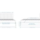 Кровать Lonax Аврора велюр Dolly-13 (с основанием) 140х200